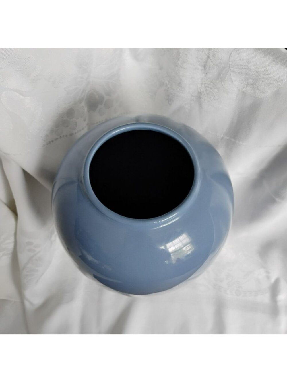Vintage Royal Haeger Blue Vase 13" #4304 Postmodern Art Deco Revival Ceramic - Picture 6 of 10